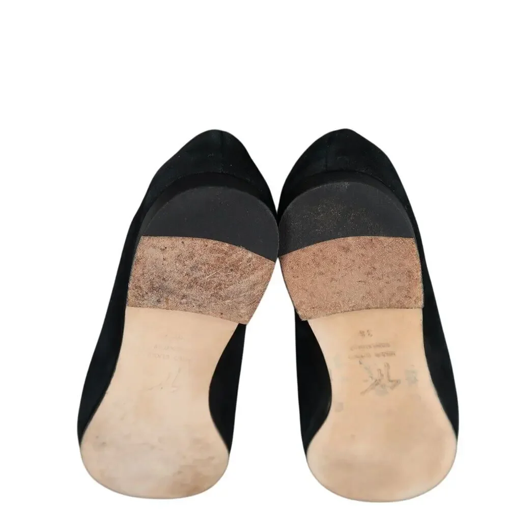 Giuseppe Zanotti Shoes Women 36 Slipper Loafer Shark Crystal Charm Fashion Black